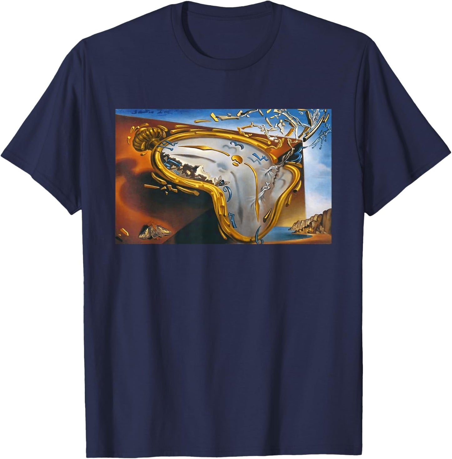 Famous Painting Illustration. T-Shirt - T-Shirt | Navy