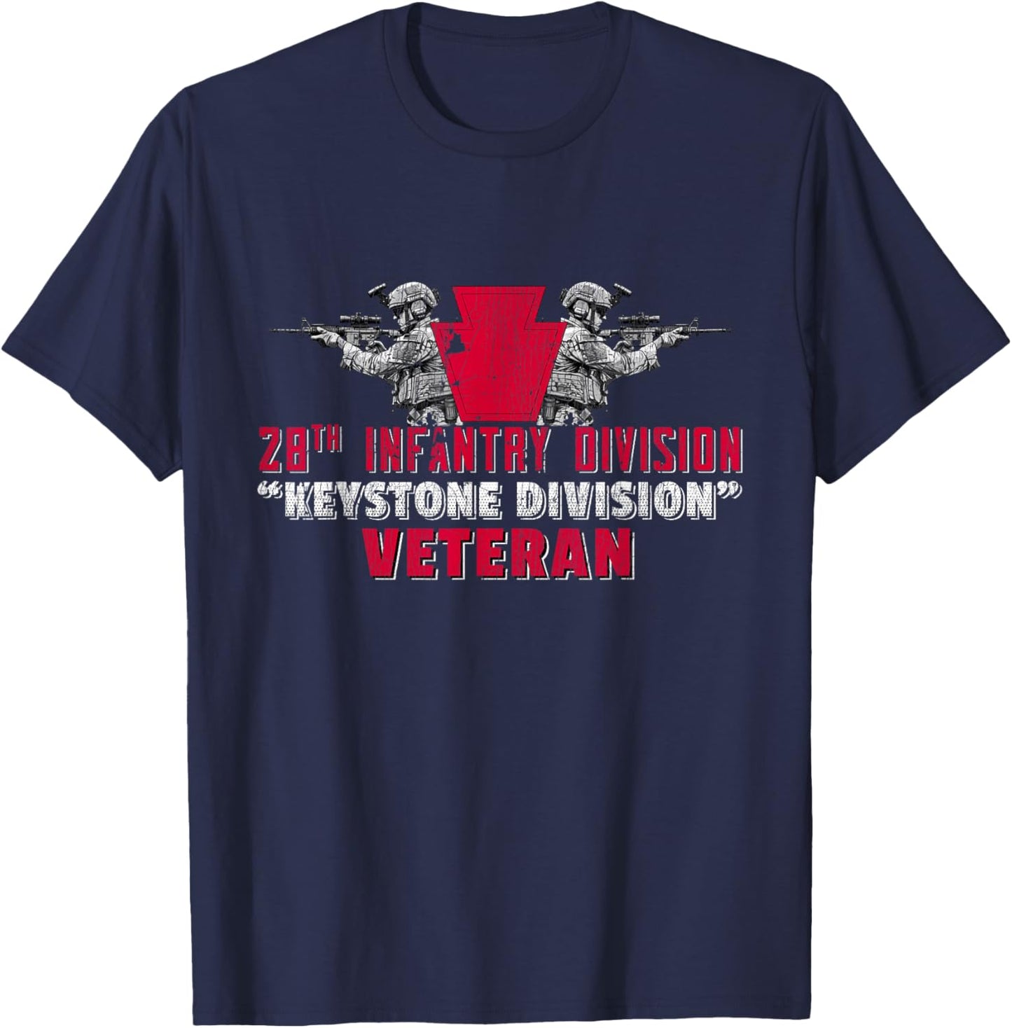 28th Infantry Division 28th ID Keystone Division Gifts T-Shirt - T-Shirt | Navy