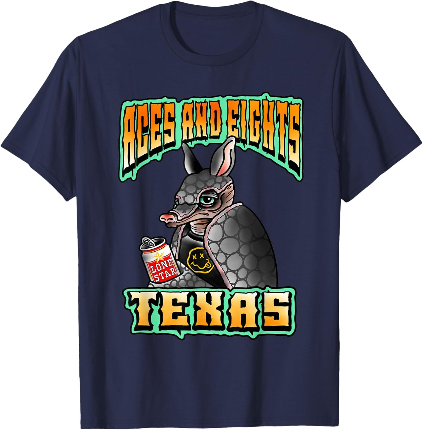 Punk Rock Armadillo T-Shirt - T-Shirt | Navy
