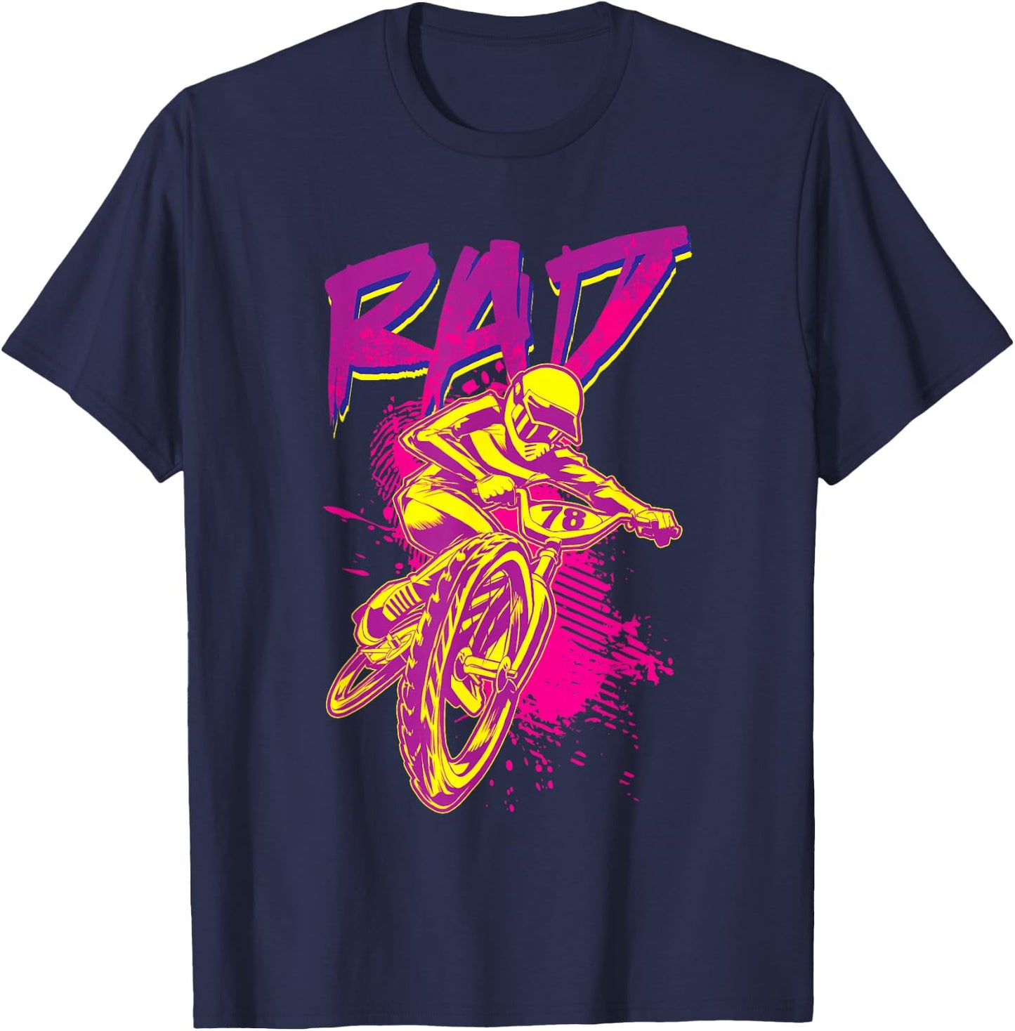 Rad BMX 80s T-Shirt - T-Shirt | Navy