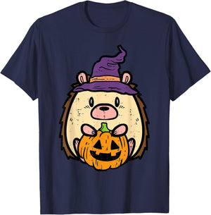 Halloween Hedgehog Fun Costume Girls Boys Kids Toddler Youth T-Shirt - T-Shirt | Navy