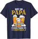 Camiseta Para Bebedores De Cerveza Divertida Para Papá T-Shirt - T-Shirt | Navy