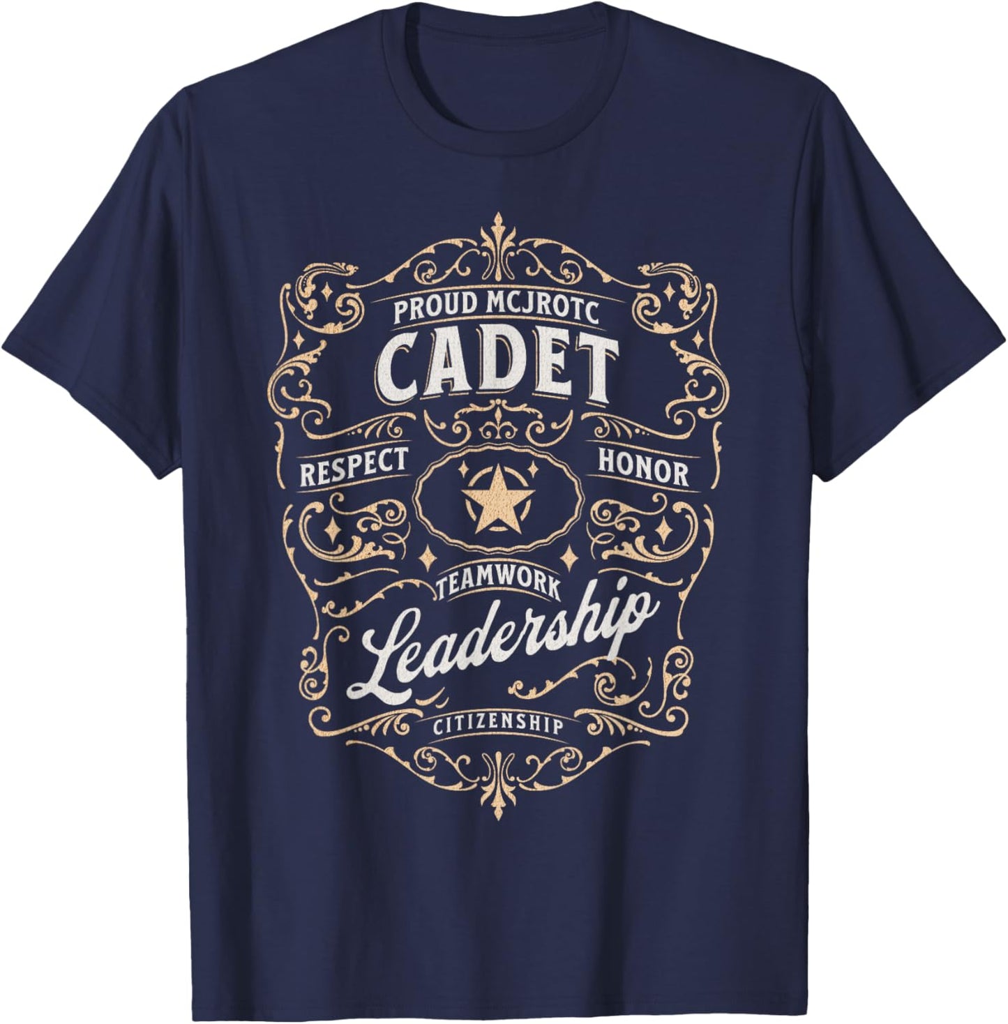 MCJROTC Cadet JROTC Leader Military Boys Girls MCJROTC T-Shirt - T-Shirt | Navy