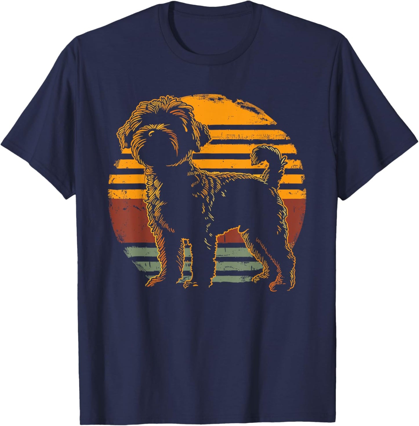 Retro Yorkipoo Dog Lovers Gift Vintage Yorkipoo Men Women T-Shirt - T-Shirt | Navy
