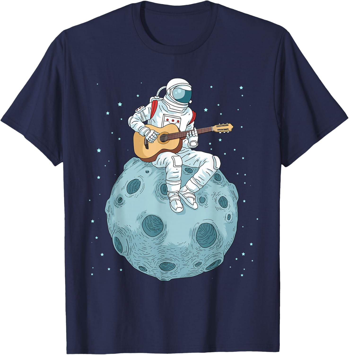 Guitar Kids Music Electric Bass Guitar Gift Guitarist T-Shirt - T-Shirt | Navy