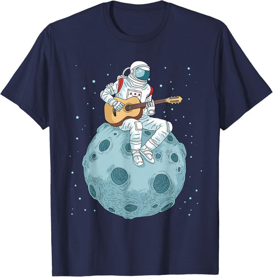 Guitar Kids Music Electric Bass Guitar Gift Guitarist T-Shirt - T-Shirt | Navy