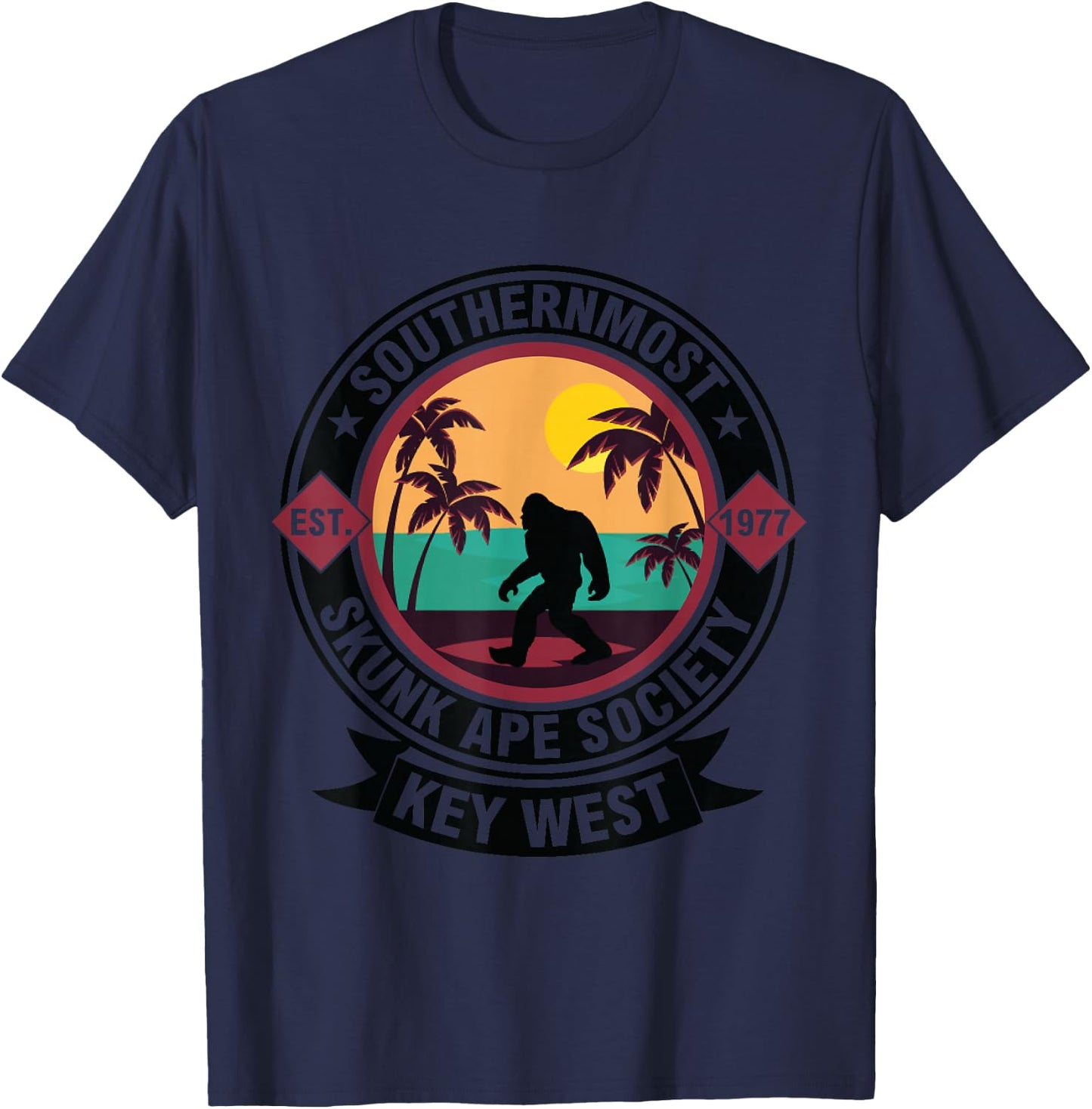 Skunk Monkey T-Shirt - T-Shirt | Navy