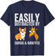 Easily distracts from corgis and giraffes. T-Shirt - T-Shirt | Navy