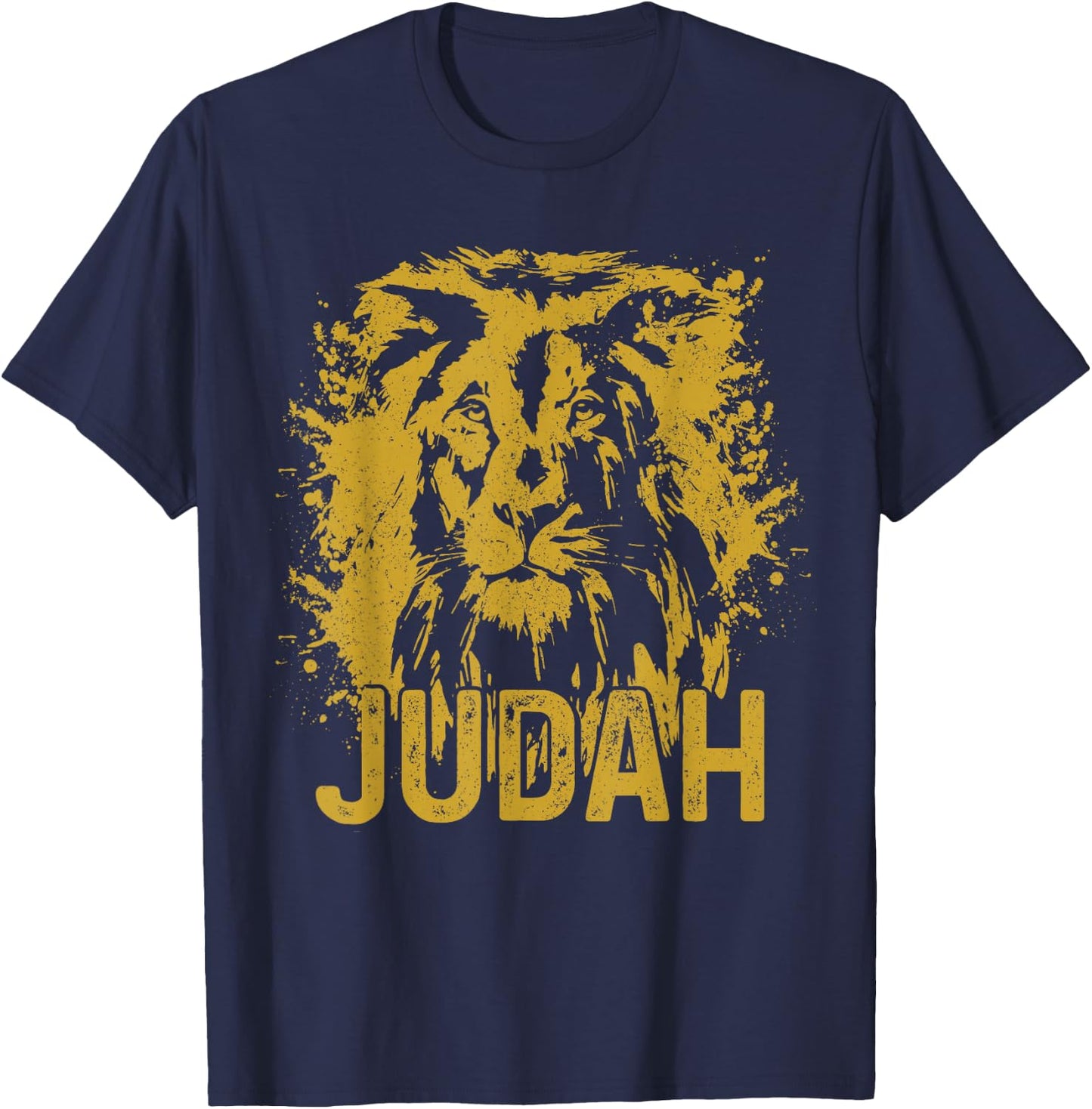 Lion Of Judah Rastafari Ethiopia Africa Reggae Lion T-Shirt - T-Shirt | Navy