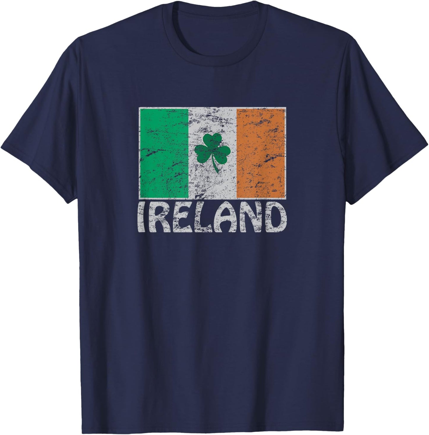 Irische & Irland Flagge Co. Ireland Flag Irish Flag - Black, Small T-Shirt - T-Shirt | Navy