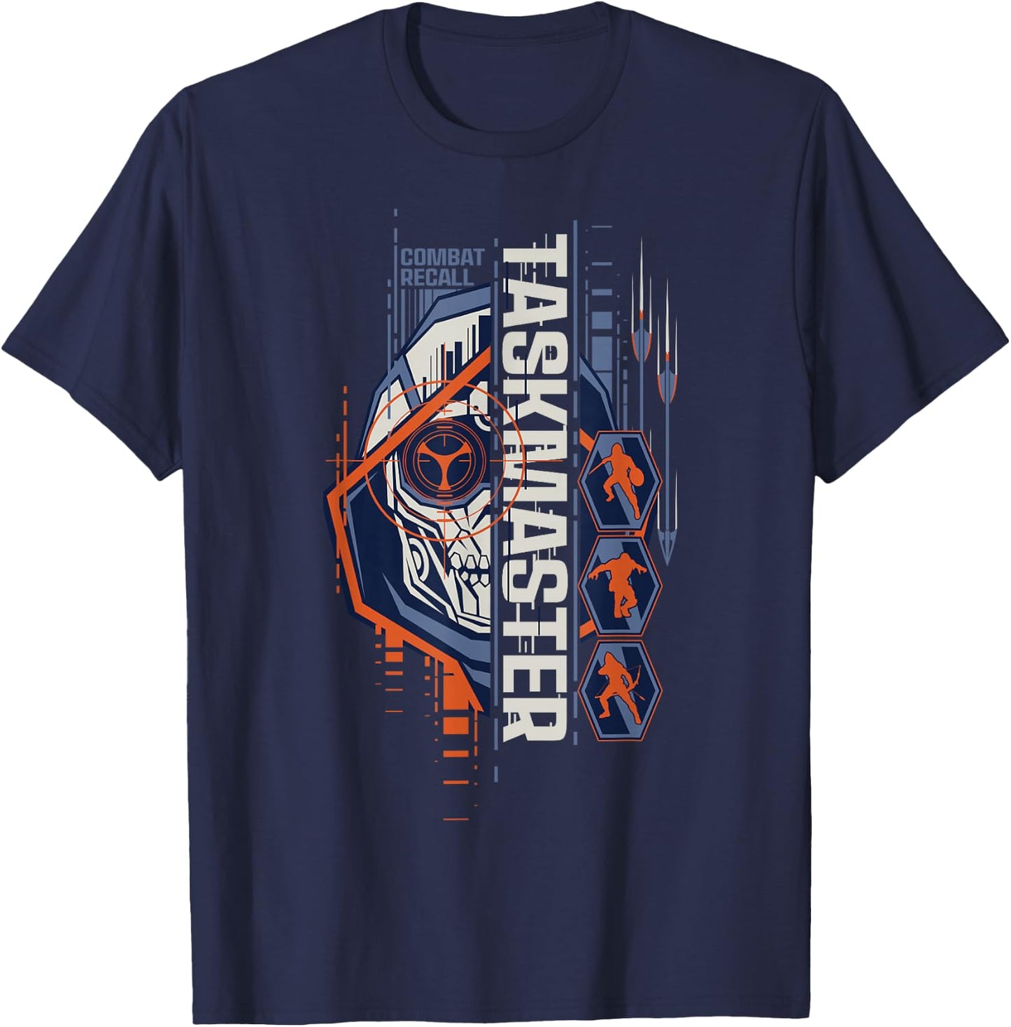 Marvel Black Widow Taskmaster Mask T-Shirt - T-Shirt | Navy