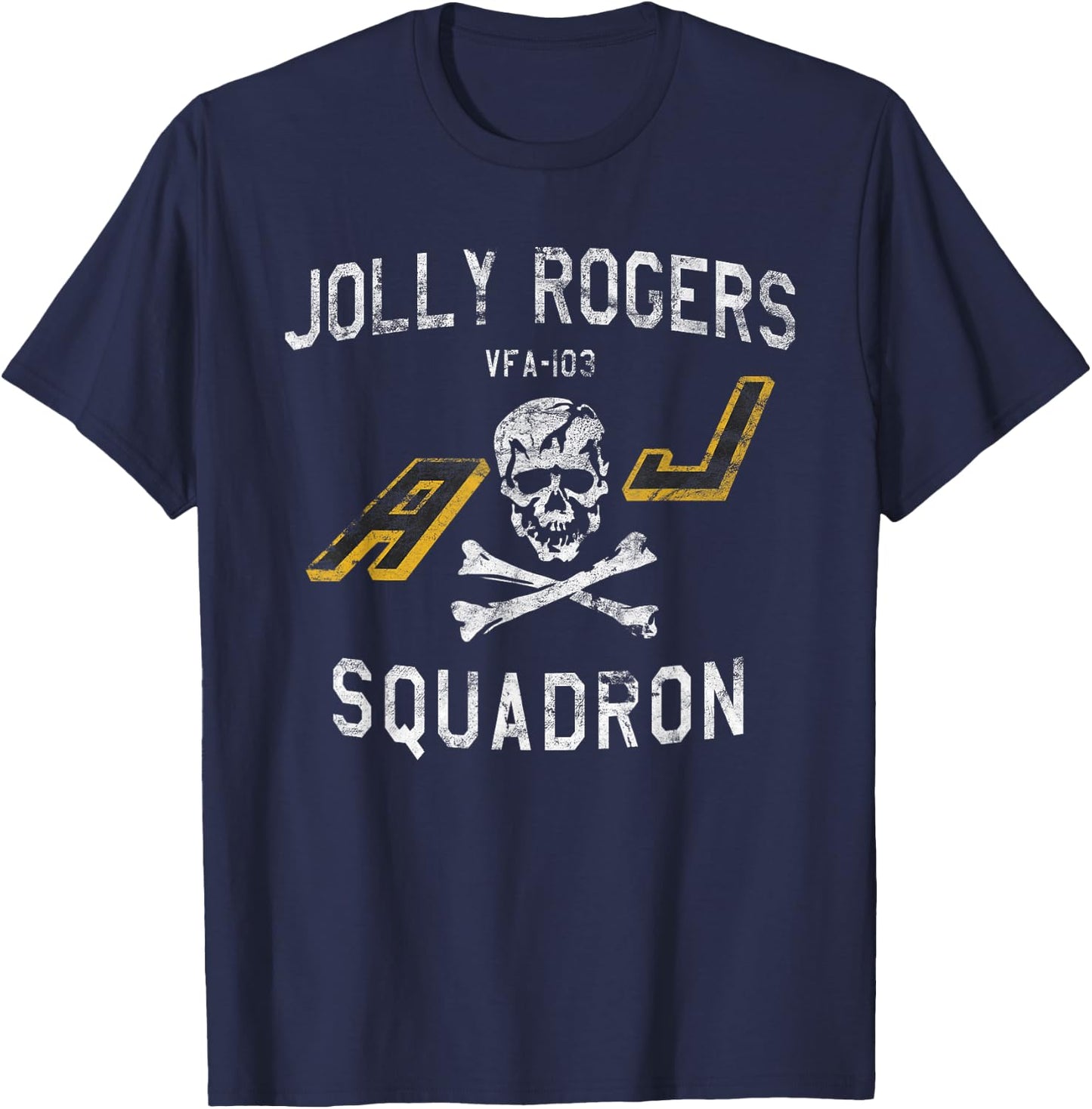 Jolly Rogers Strike Fighter Squadron VFA-103 Vintage T-Shirt - T-Shirt | Navy
