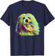 Splash Lhasa Apso Dog T-Shirt - T-Shirt | Navy