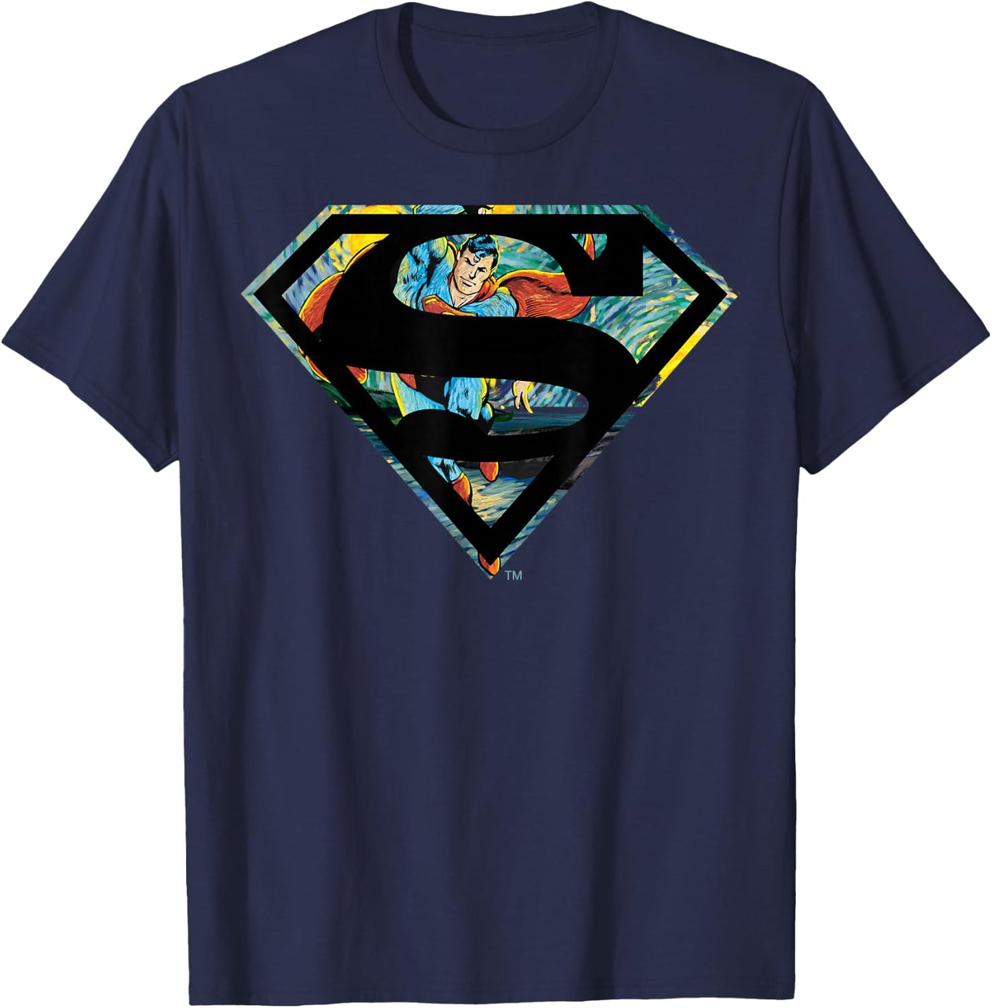 DC Comics Superman Face Logo T-Shirt - T-Shirt | Navy