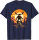 Biker Moose Riding Motorcycle T-Shirt - T-Shirt | Navy