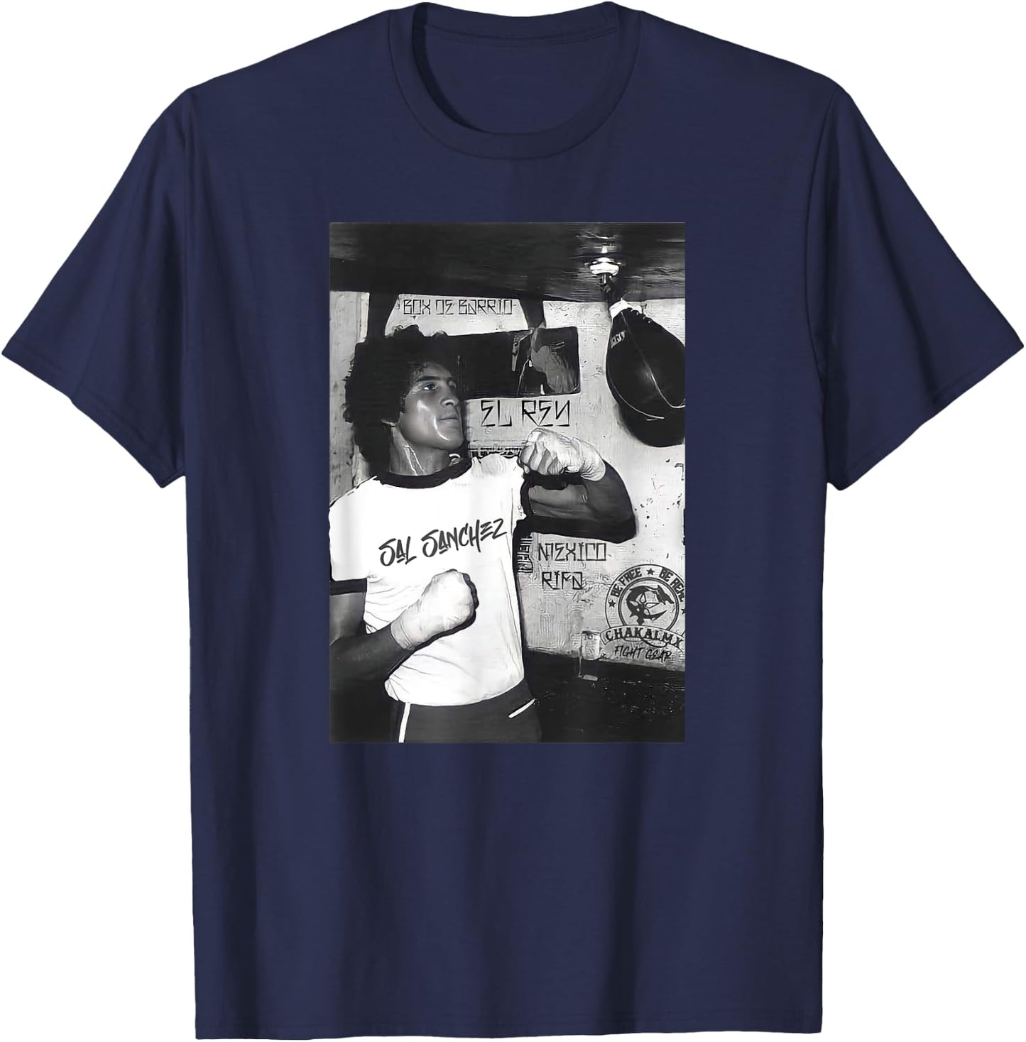 Sal Sanchez - Mexican Boxing King Chakalmx T-Shirt - T-Shirt | Navy