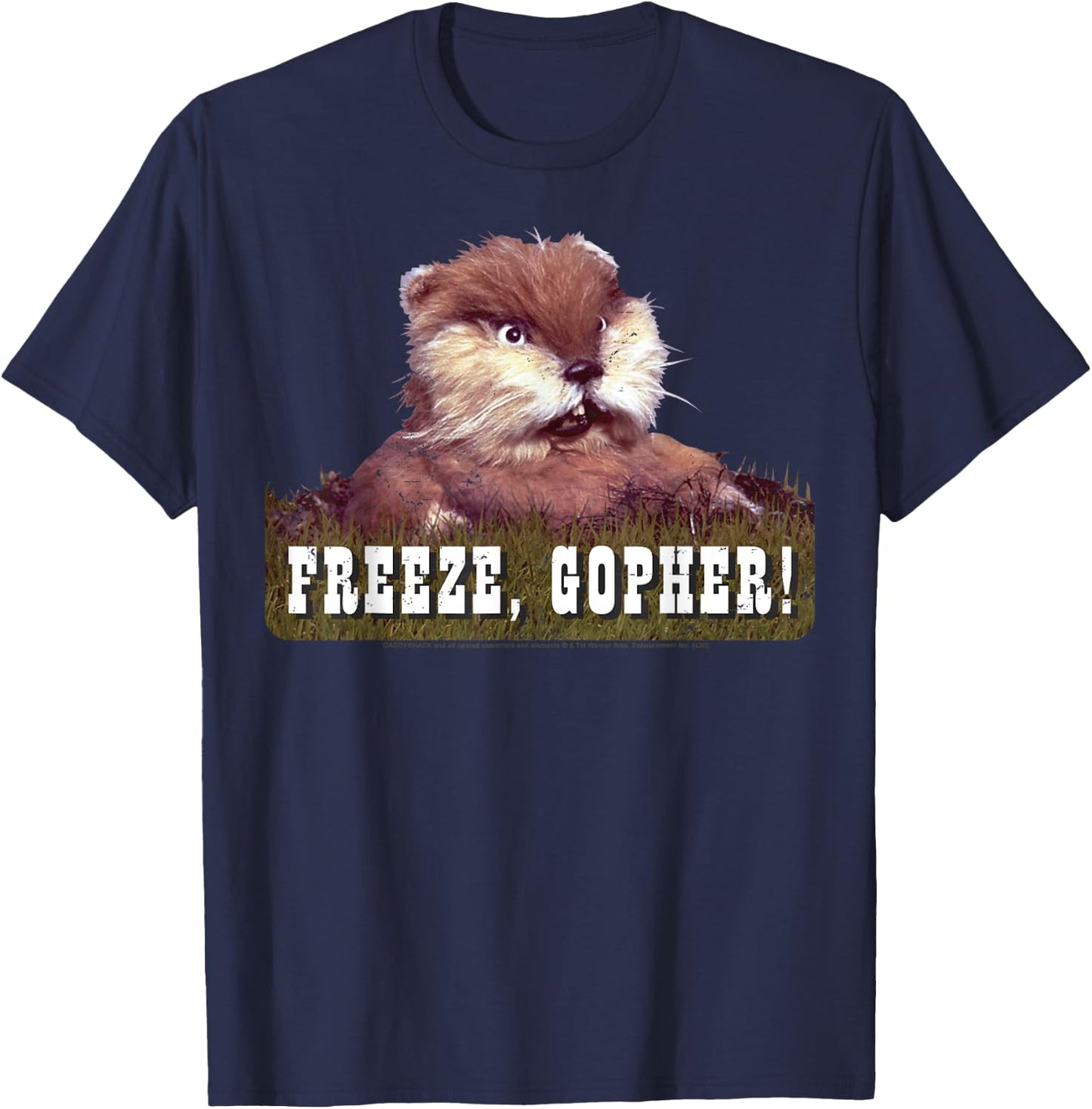 Caddyshack Freeze Gopher T-Shirt - T-Shirt | Navy