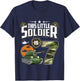 Kids 7 Year Old Soldier 7th Birthday Military Themed Camo boys T-Shirt - T-Shirt | Navy