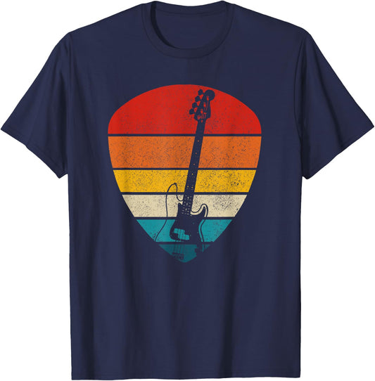 Guitar guitar player vintage Gift T-Shirt - T-Shirt | Navy
