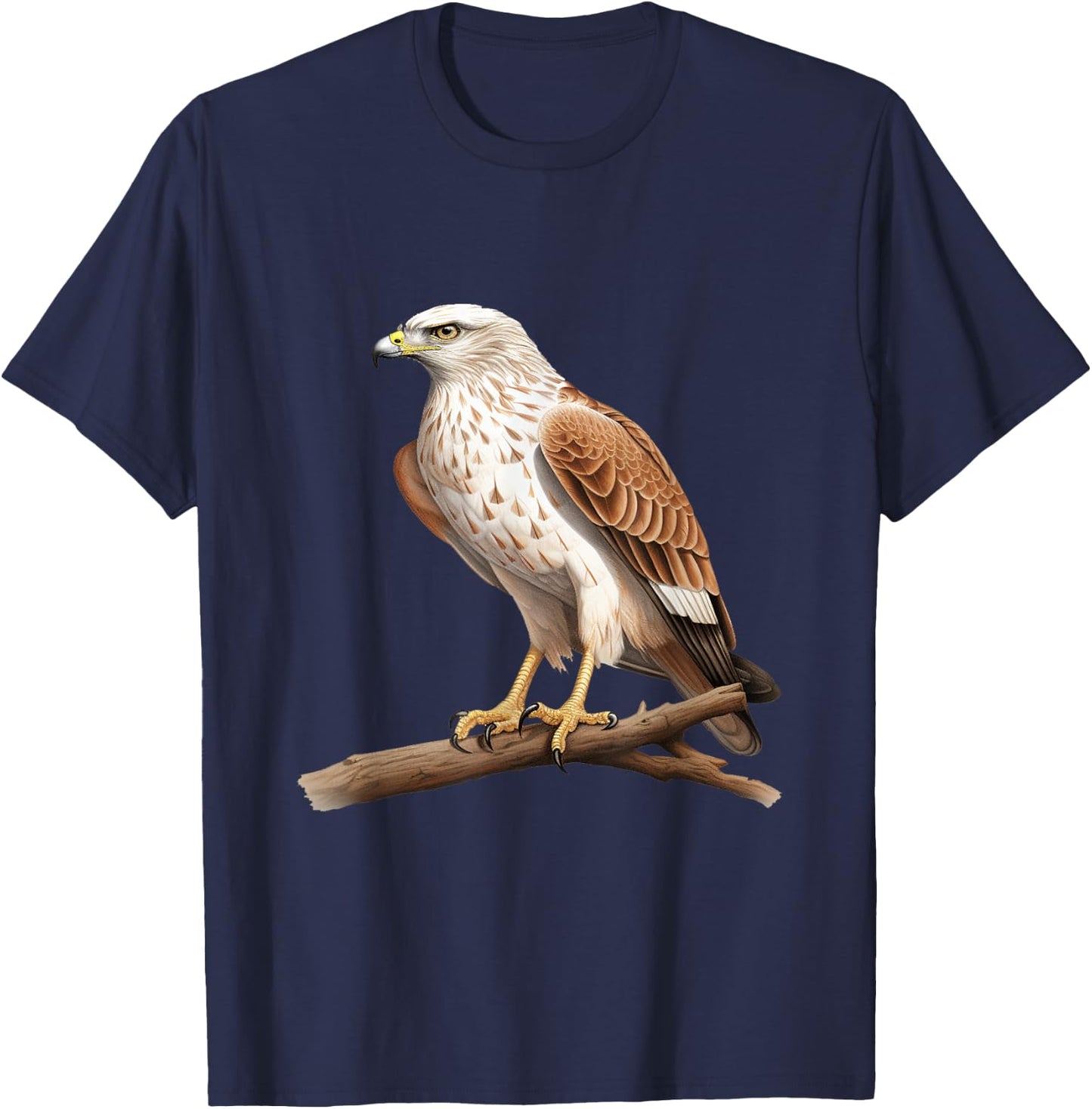 Hawk bird lover illustration T-Shirt - T-Shirt | Navy