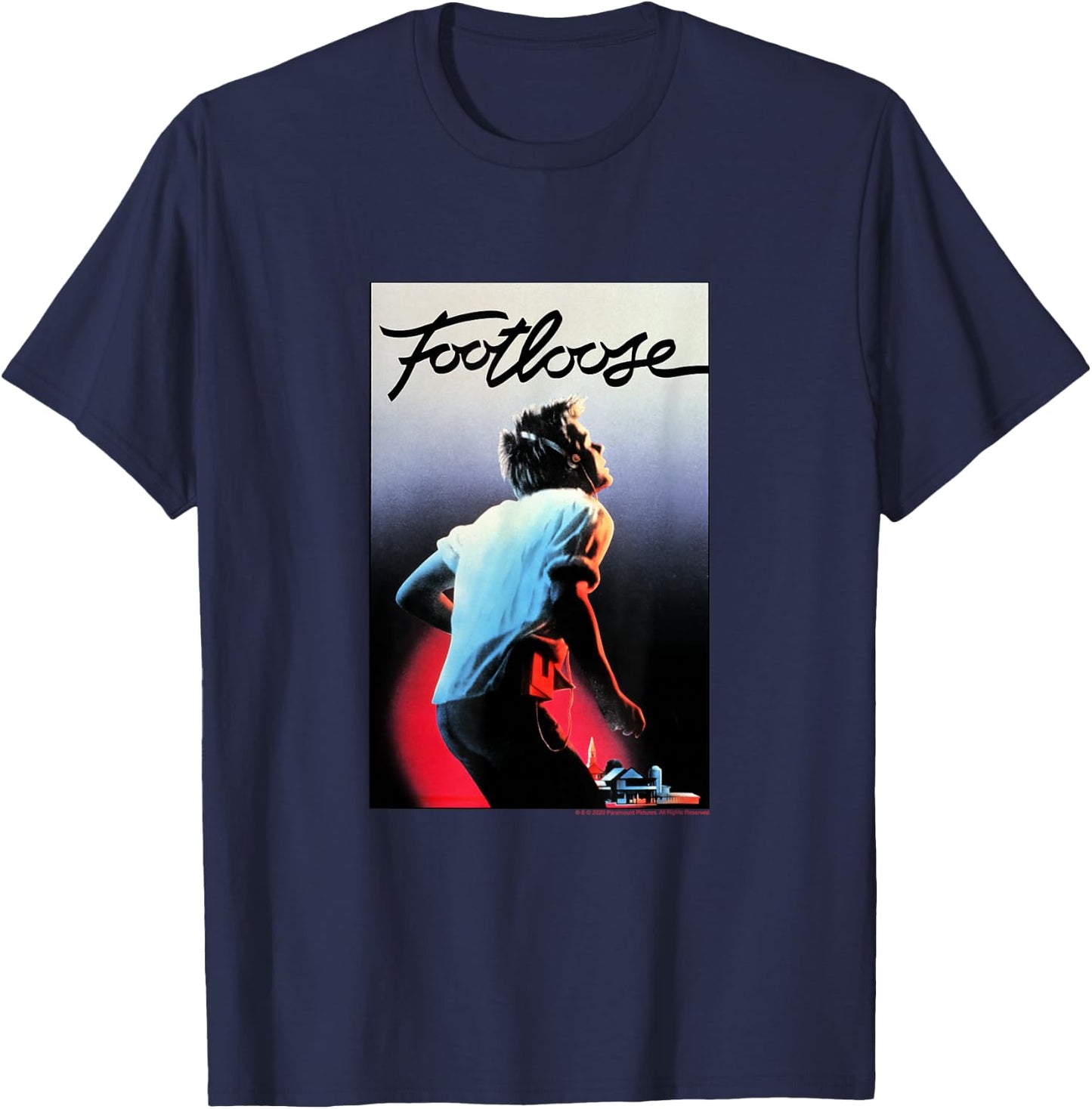 Footloose Poster Art T-Shirt - T-Shirt | Navy