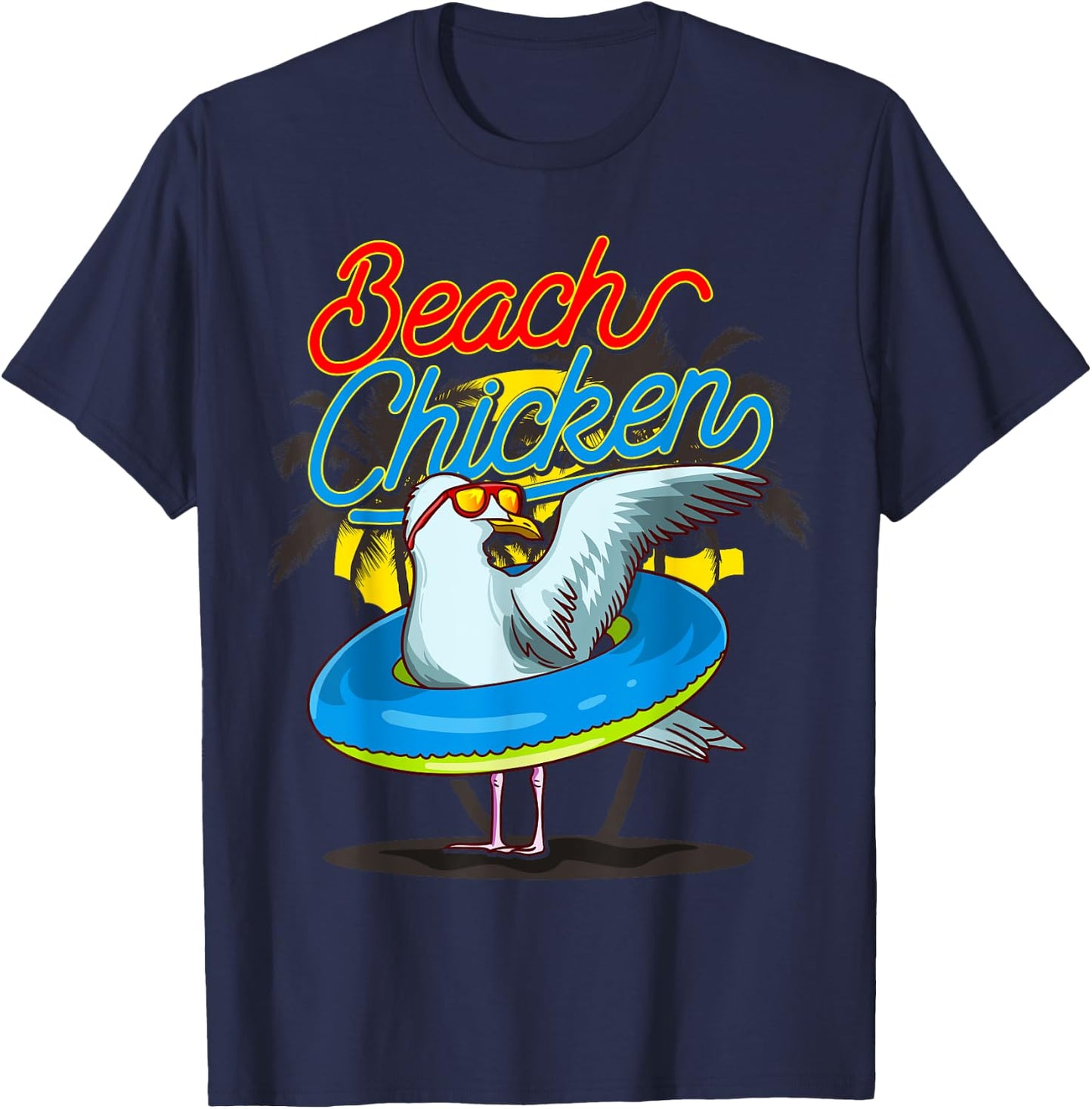 Seagull Beach Chicken T-Shirt - T-Shirt | Navy
