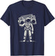 Vintage Astronaut | Men Women (S-6XL) | Graphic T-Shirt - T-Shirt | Navy