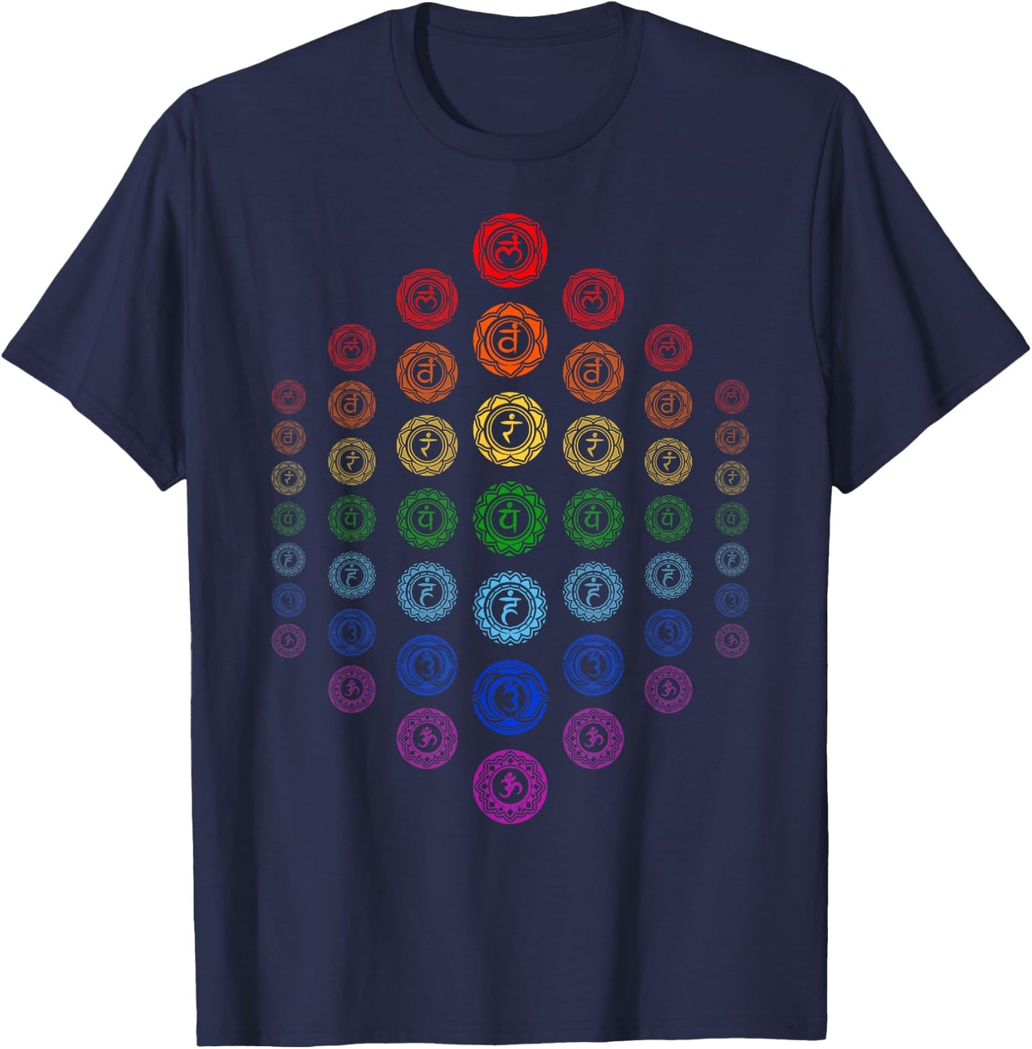 Buddhist Chakra Gift - Buddhism Zen Spiritual Yoga Buddhist T-Shirt - T-Shirt | Navy