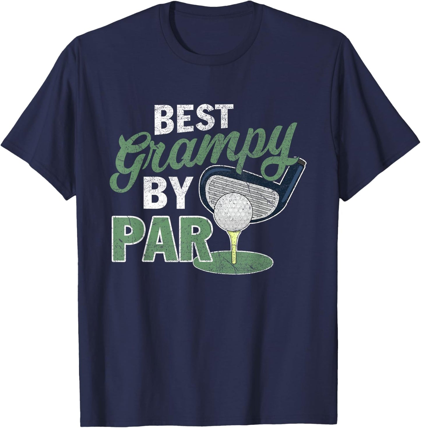 Best Grampy By Par Father's Day Golf Sports T-Shirt - T-Shirt | Navy