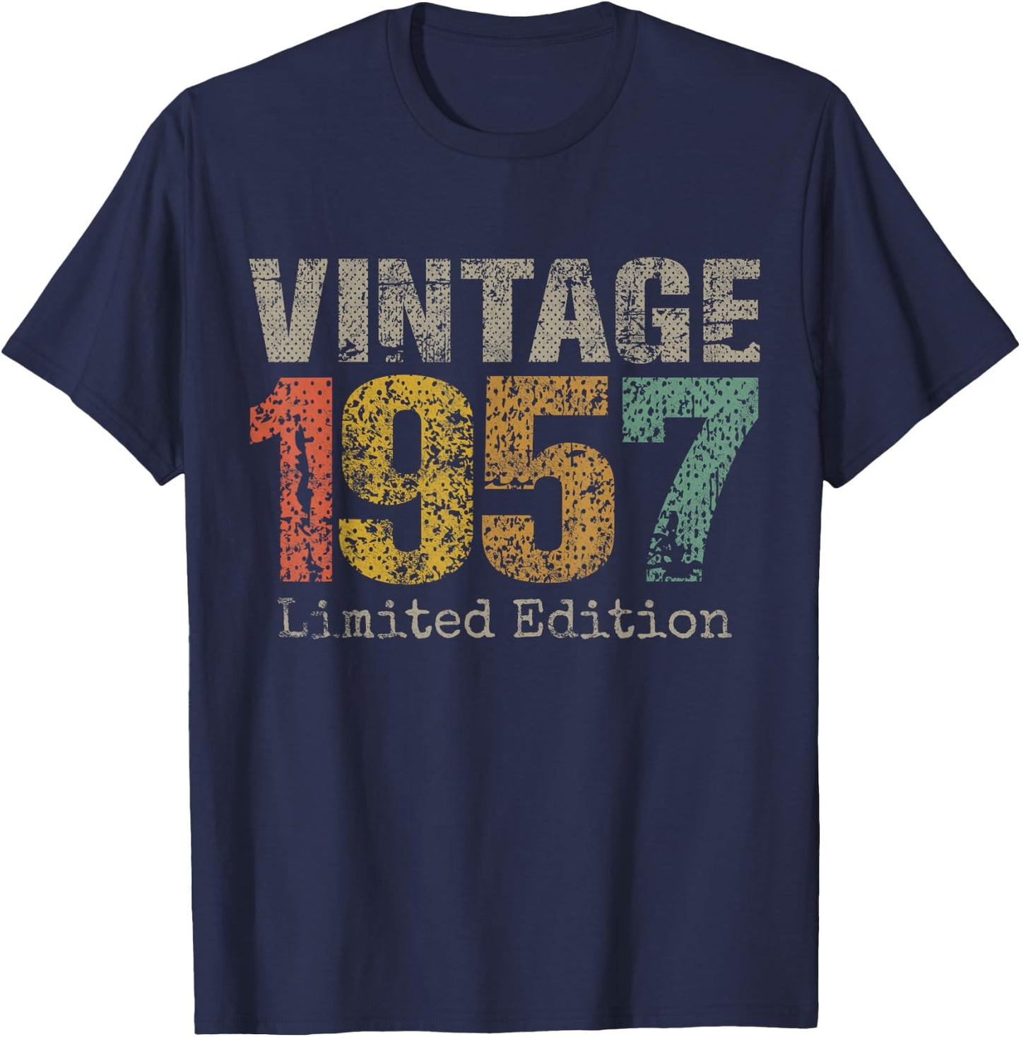 Vintage 1957 Limited Edition 68th Birthday Gifts 68 Year Old T-Shirt - T-Shirt | Navy
