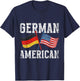 American German Us America Usa Germany German American T-Shirt - T-Shirt | Navy