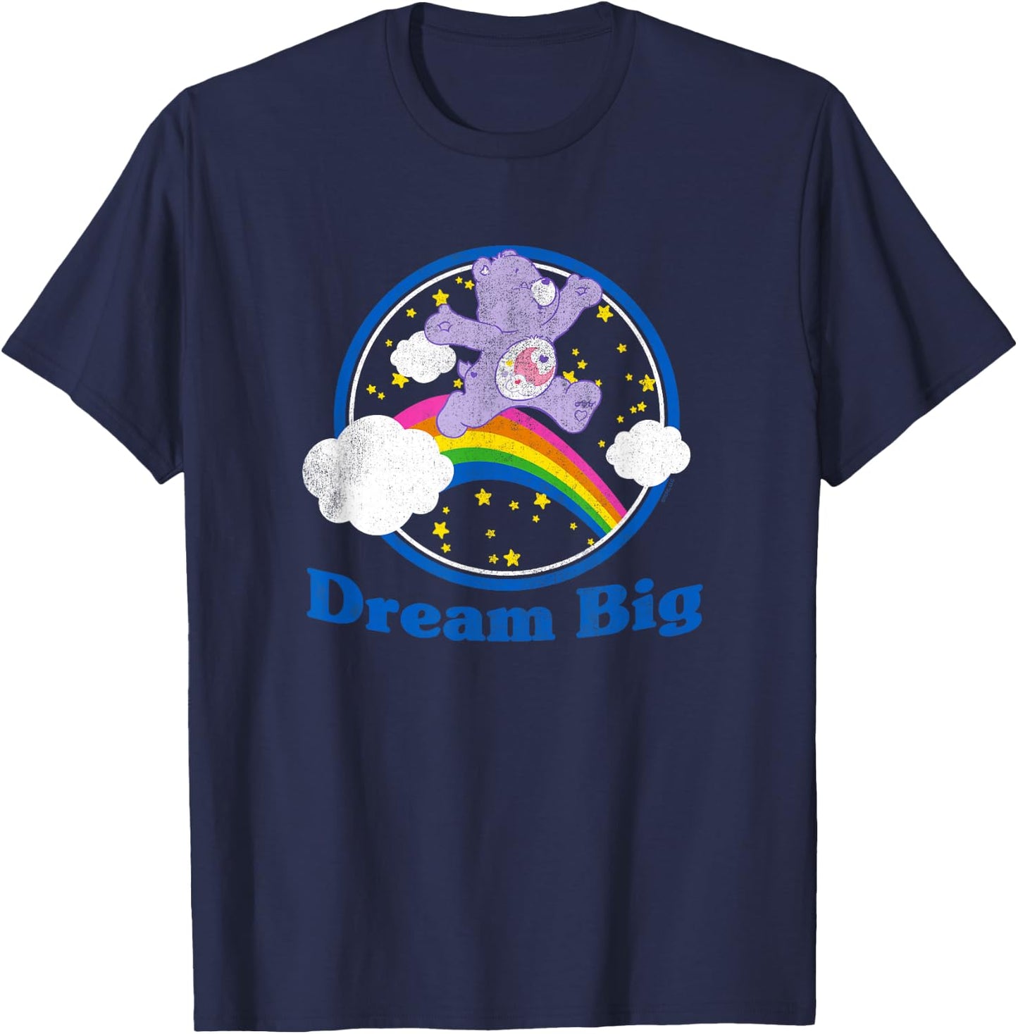 Care Bears Dream Big Sweet Dreams Bear Retro Cartoon T-Shirt - T-Shirt | Navy
