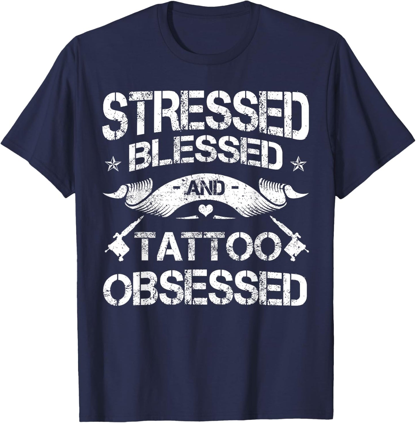 Tattoo Artist Tattooist Tattooing Symbolic Pigment Tattooed T-Shirt - T-Shirt | Navy