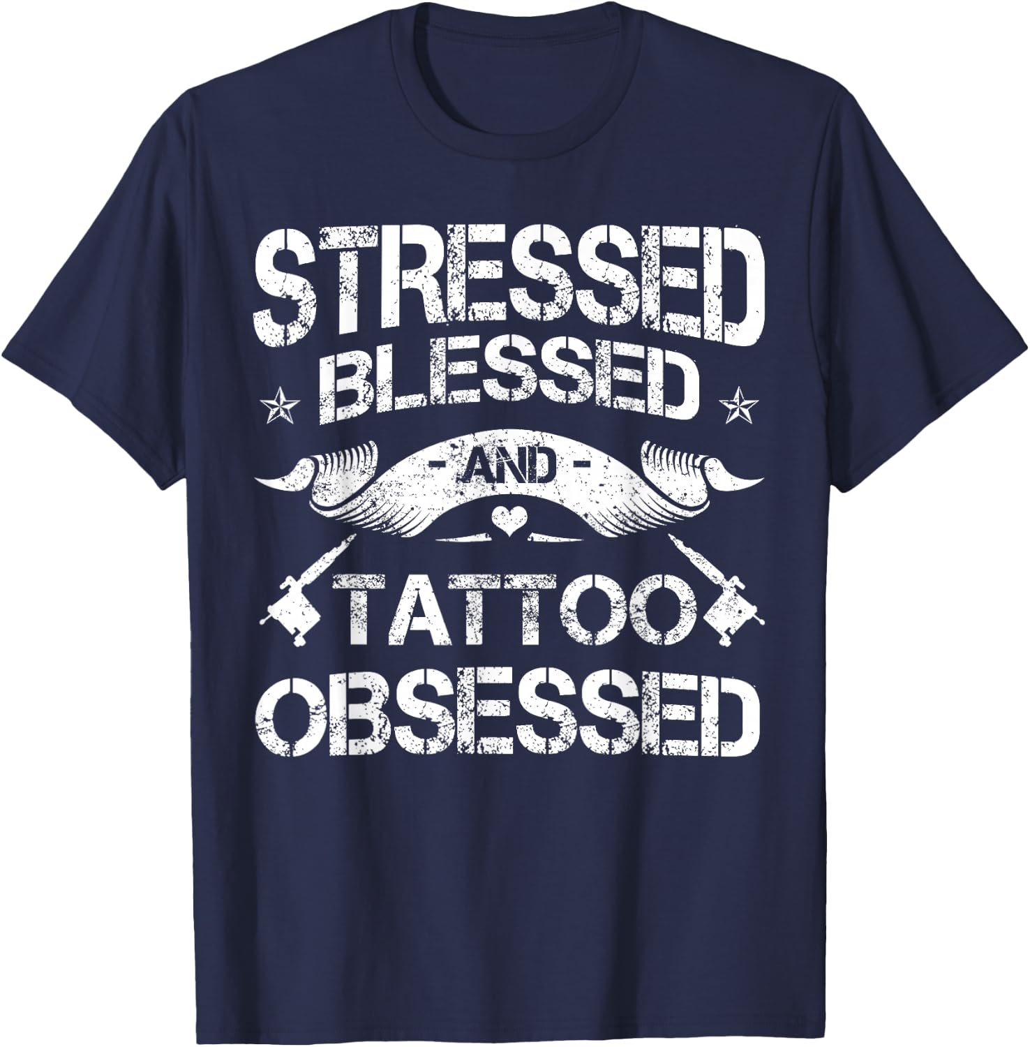Tattoo Artist Tattooist Tattooing Symbolic Pigment Tattooed T-Shirt - T-Shirt | Navy