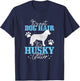 It's Not Dog Hair It's Husky Glitter Funny Husky Mom T-Shirt - T-Shirt | Navy