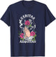 Veritas Aequitas Cross Roses Praying Hands Pray God Gift T-Shirt - T-Shirt | Navy