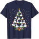 Funny Swans Bird Lover Xmas Gift Swans Christmas Tree T-Shirt - T-Shirt | Navy