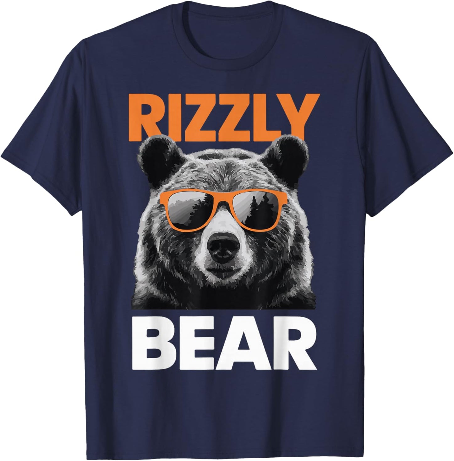 Rizzly Bear Grizzly Bear Grizzler T-Shirt - T-Shirt | Navy
