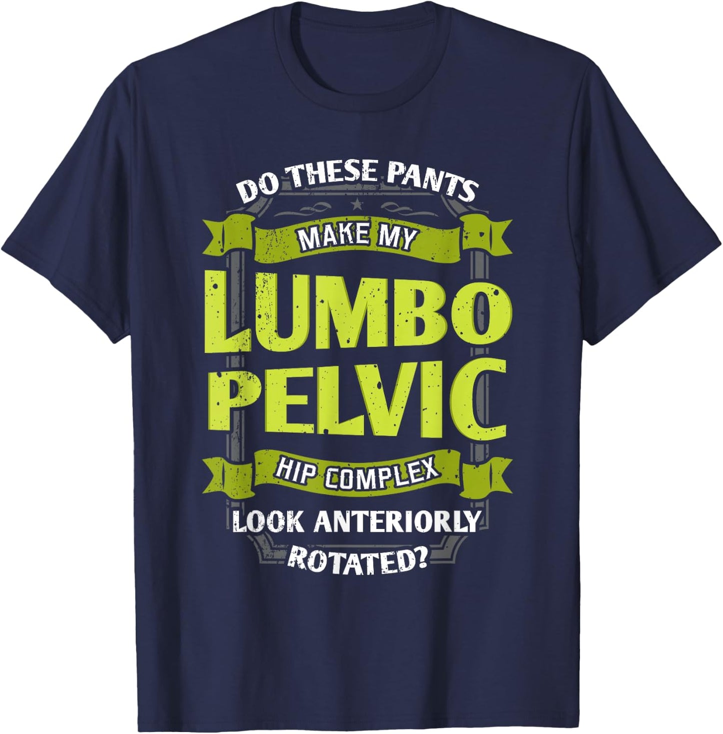 Physical Therapy Apparel -Adults Black Small Modern Graphic Christmas Birthday Physical Therapy Gait Disorder Physiotherapy Therapist Gift T-Shirt - T-Shirt | Navy