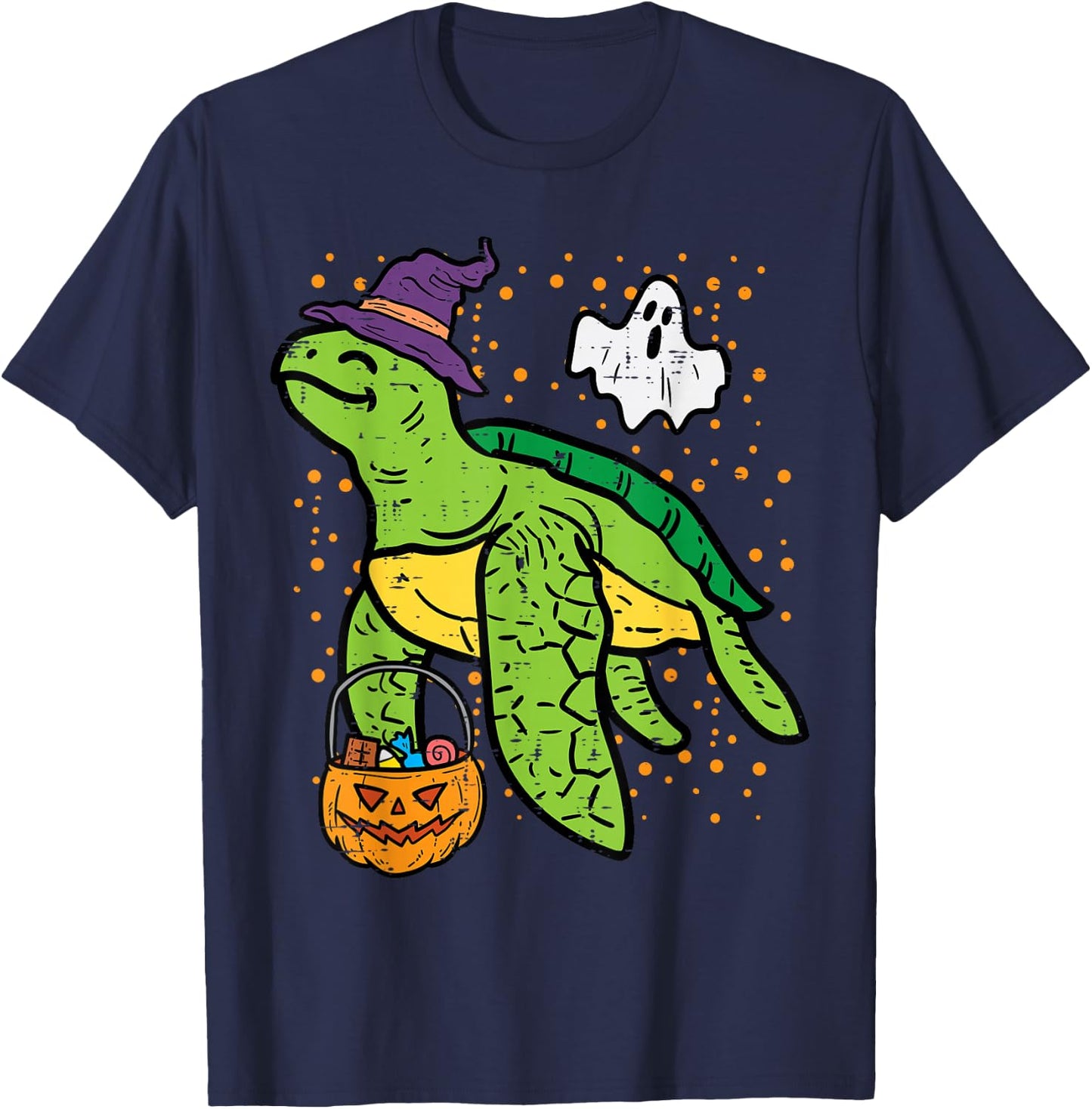 Halloween Turtle Tortoise Costume Men Women Kids Boys Girls T-Shirt - T-Shirt | Navy