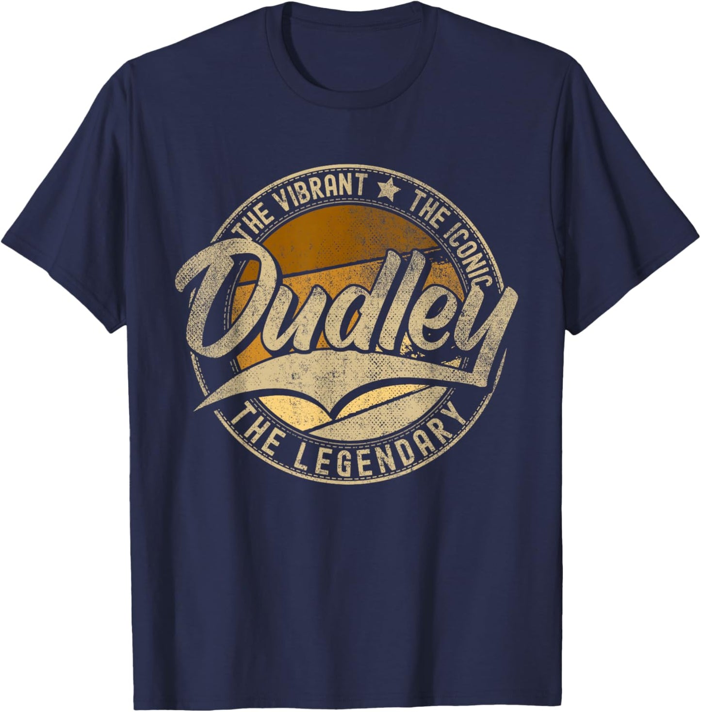 Dudley MA | Massachusetts | Vintage Distressed T-Shirt - T-Shirt | Navy