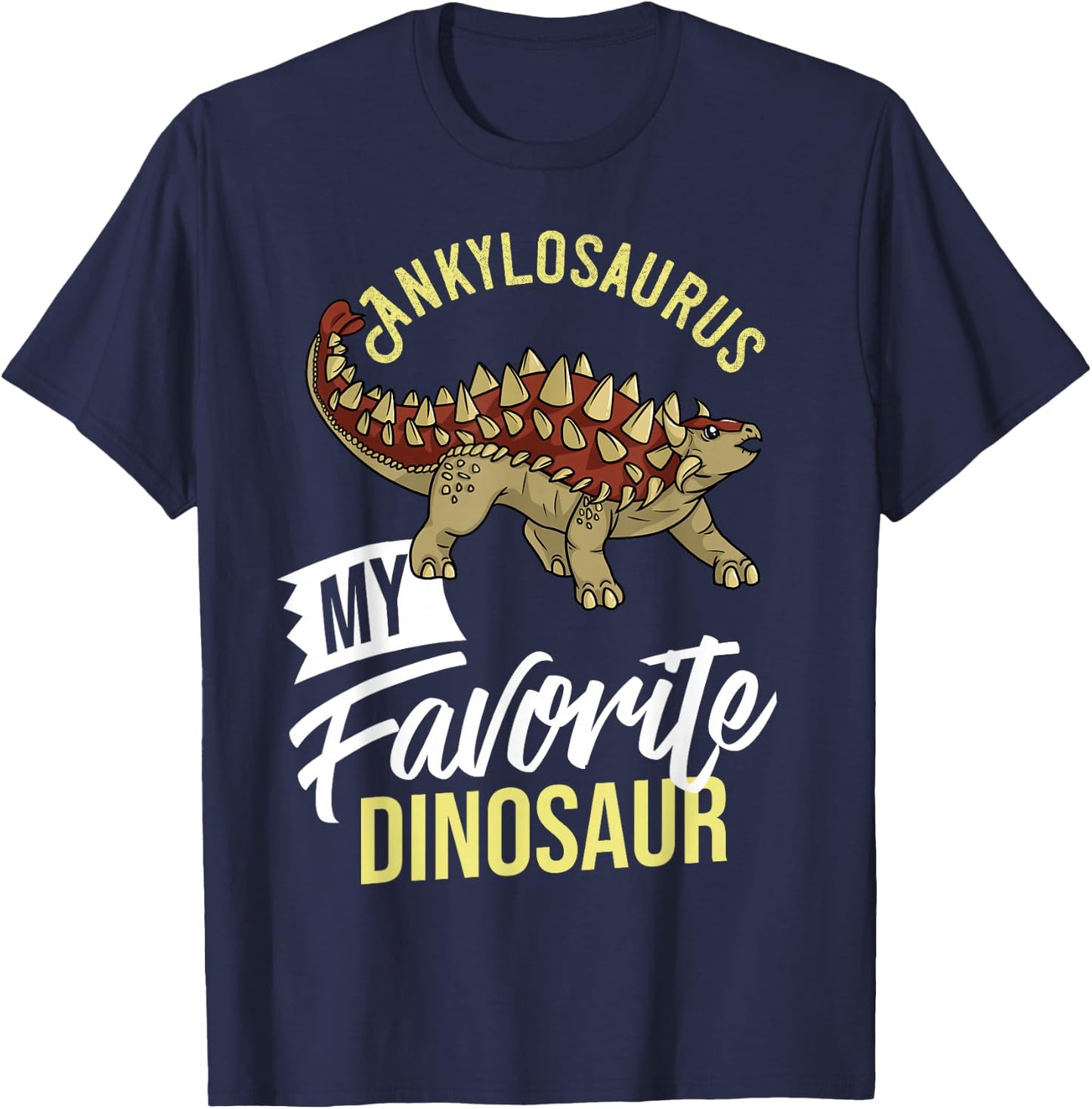 Ankylosaurus Dinosaur Gift Dino Fossil T-Shirt - T-Shirt | Navy