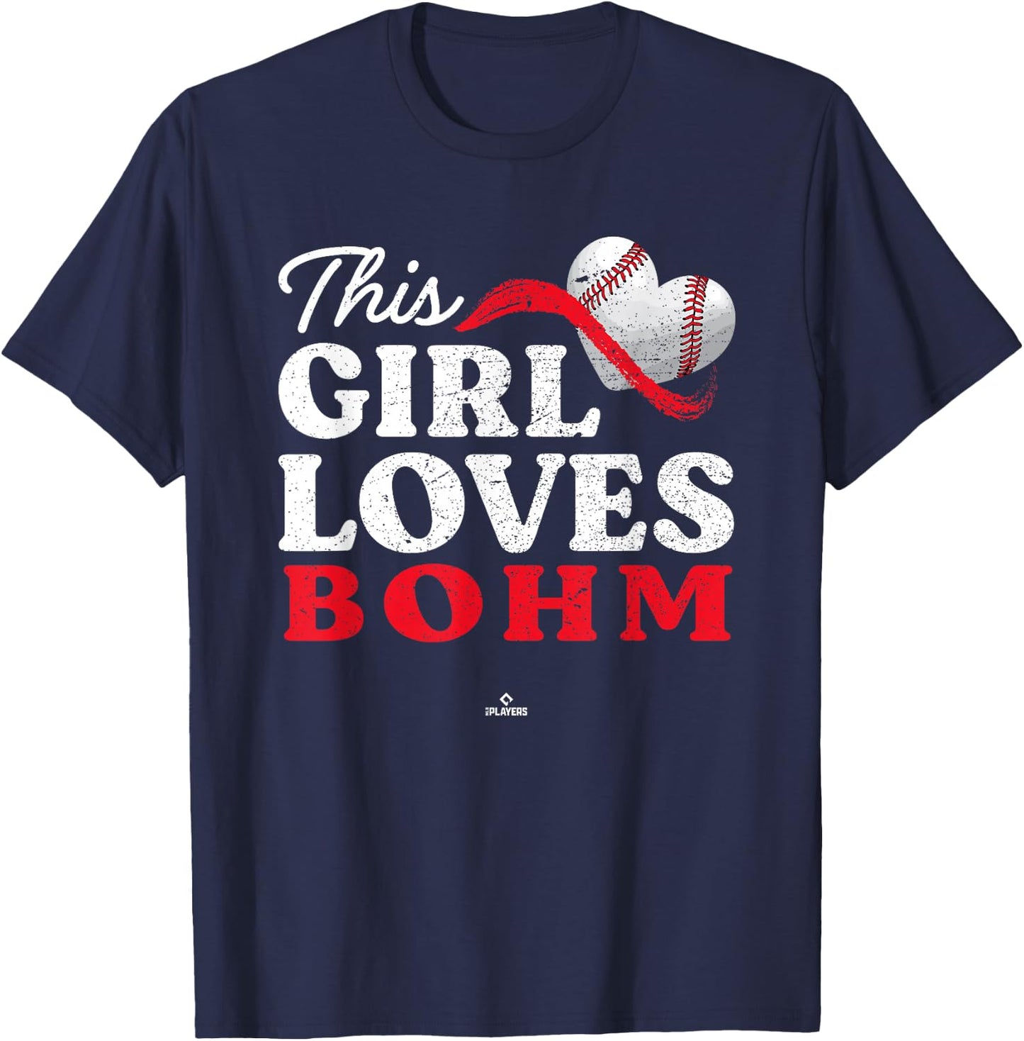 This Girl Loves Alec Bohm Philadelphia MLBPA T-Shirt - T-Shirt | Navy