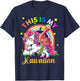 Unicorn Summer Beach Vacation This Is My Hawaiian Men Women Girls Kids T-Shirt - T-Shirt | Navy