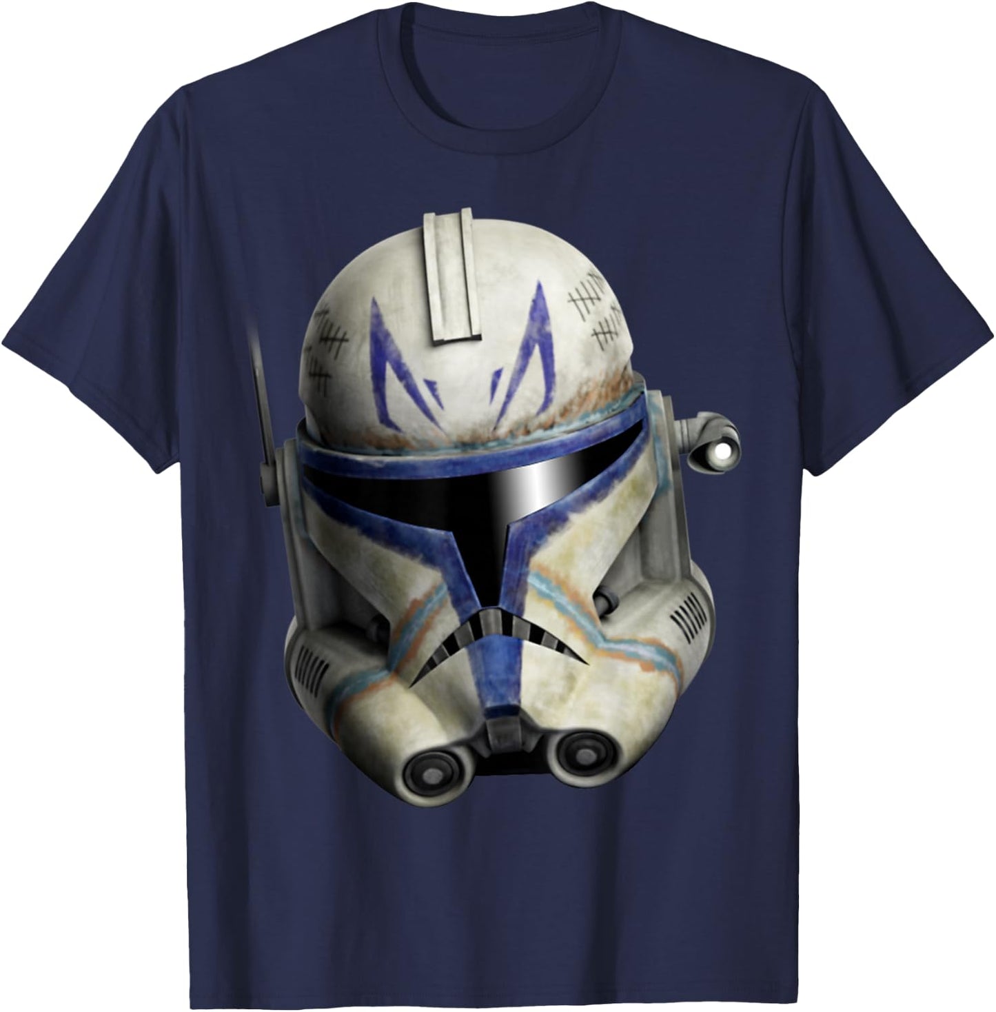 Star Wars: The Clone Wars Clone Captain Rex Big Face T-Shirt - T-Shirt | Navy