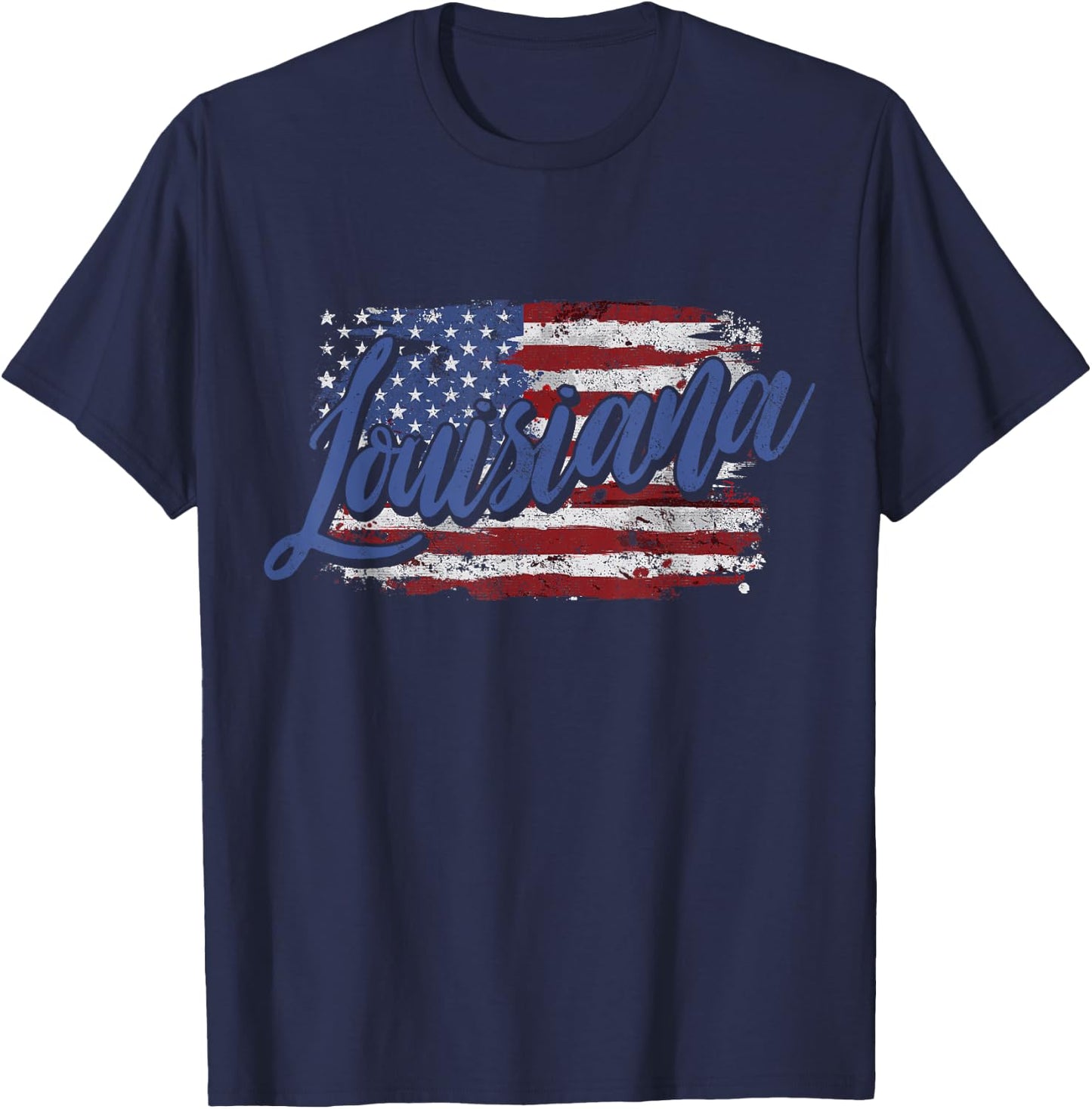 Louisiana Vintage T-Shirt - T-Shirt | Navy
