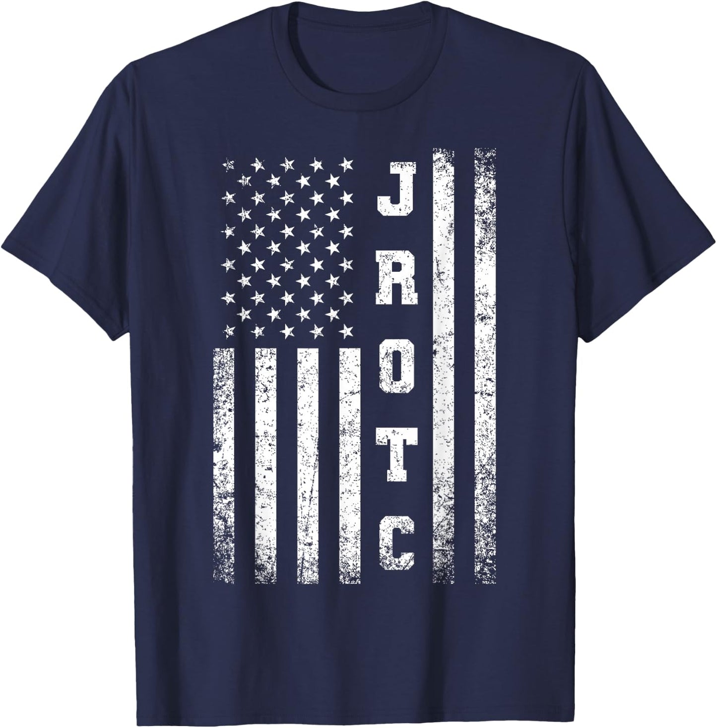 JROTC United States Junior ROTC American Flag Cool T-Shirt - T-Shirt | Navy