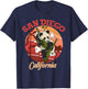 Cute California State San Diego Retro Panda Zoo T-Shirt - T-Shirt | Navy