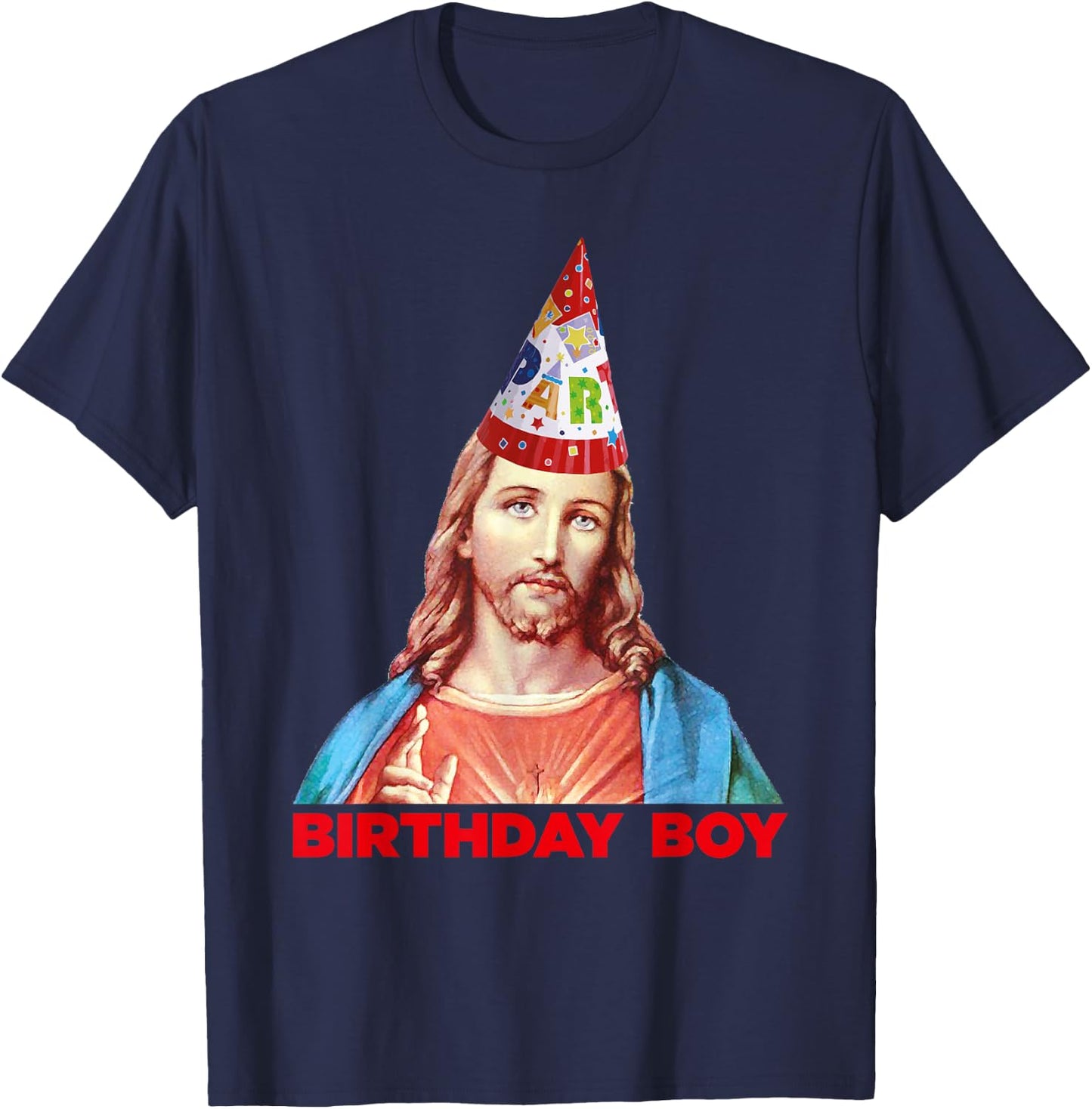 Popfunk -Family Funny Christmas Jesus Birthday Boy T-Shirt - T-Shirt | Navy
