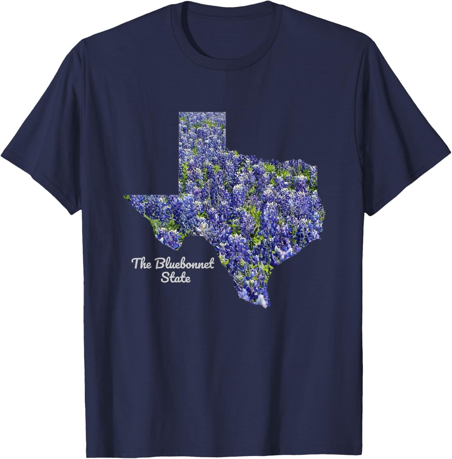 Great State of Texas Bluebonnet T-Shirt - T-Shirt | Navy